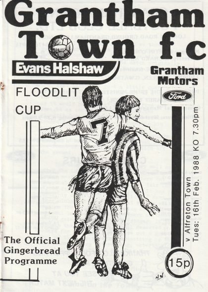 Grantham Town v Alfreton Town 16-Feb-1988