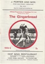 Grantham Town v Bath City  24-Mar-1975