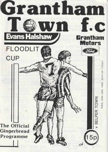 Grantham Town v Belper Town 26-Jan-1988