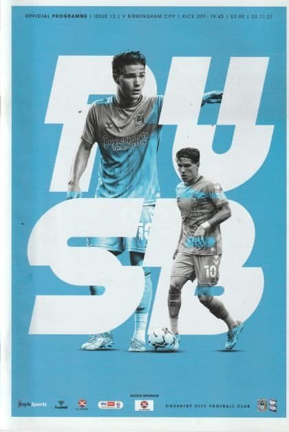 Coventry City v Birmingham City  23-Nov-2021