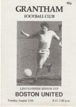 Grantham Town v Boston United  11-Aug-1981