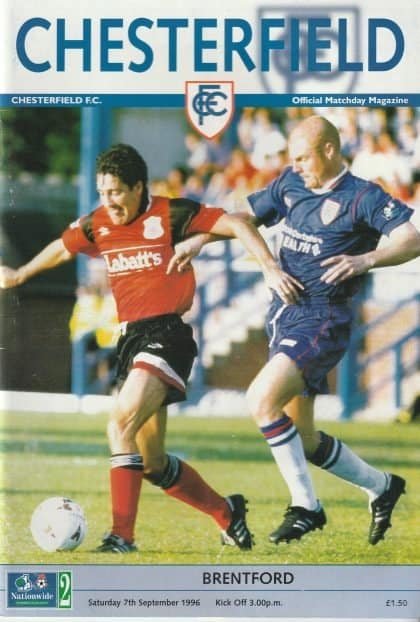 Chesterfield v Brentford 07-Sep-1996