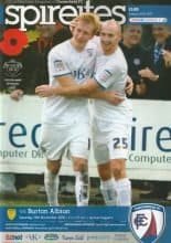 Chesterfield v Burton Albion  13-Nov-2010