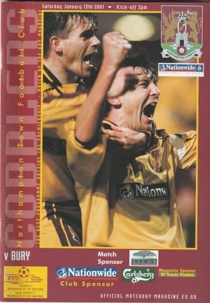 Northampton Town v Bury 13-Jan-2001