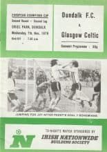 Dundalk v Glasgow Celtic 07-Nov-1979