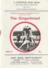 Grantham Town v Dartford   14-Dec-1974