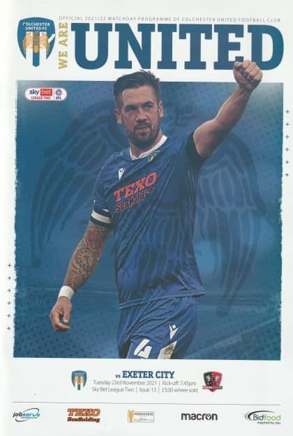 Colchester United v Exeter City 23-Nov-2021