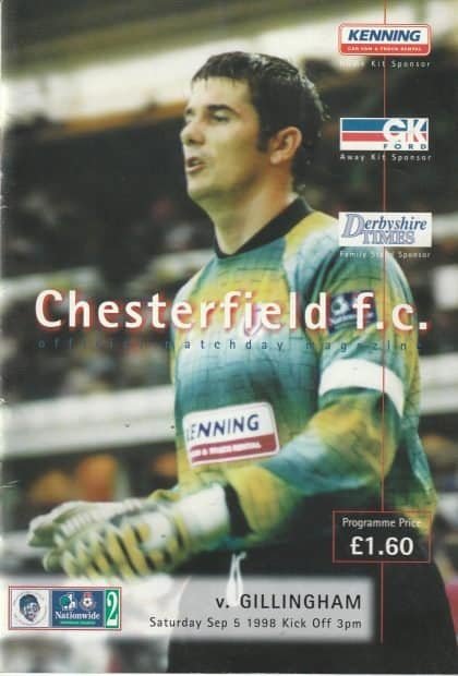 Chesterfield v Gillingham 05-Sep-1998