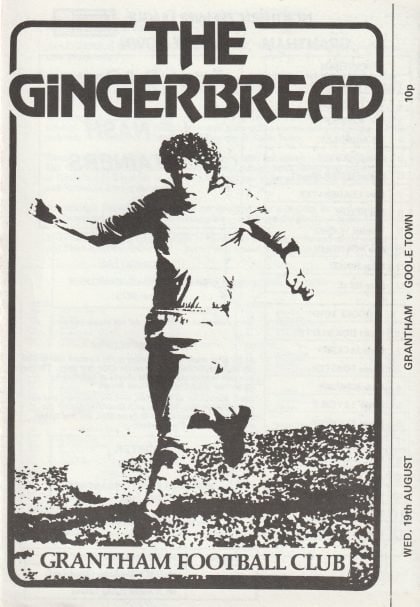Grantham Town v  Goole Town 19-Aug-1981