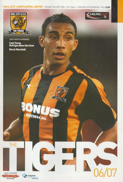 Hull City v Hartlepool United  19-Sep-2006
