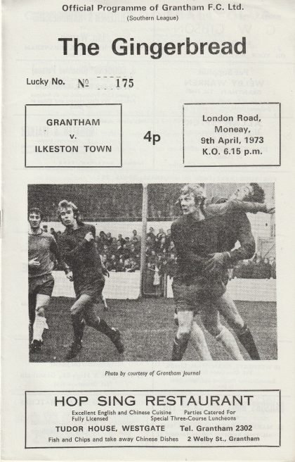 Grantham Town v Ilkeston Town  09-Apr-1973