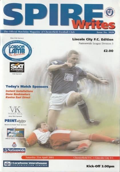 Chesterfield v Lincoln City 21-Apr-2001