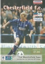 Chesterfield v Macclesfield Town 28-Nov-1998
