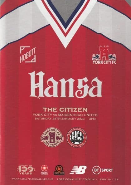York City v Maidenhead United   26-Jan-2023