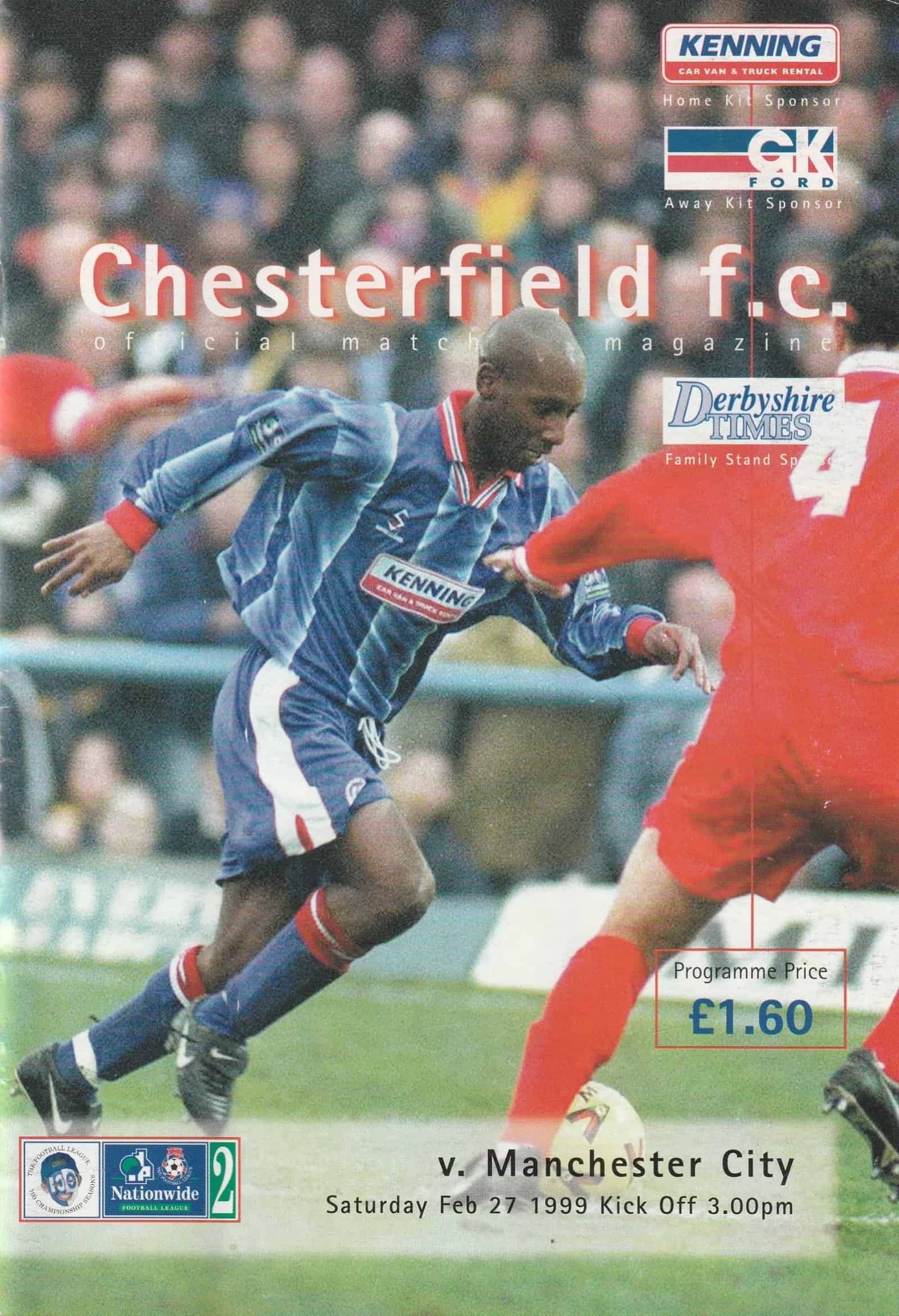 Chesterfield v Manchester City 27Feb1999