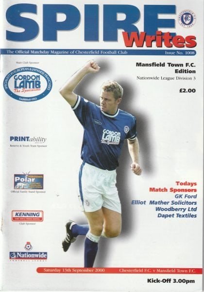 Chesterfield v Mansfield Town 13-Sep-2000