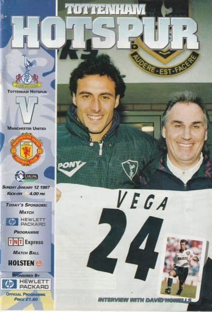 Tottenham Hotspur v Manchester United 12-Jan-1997