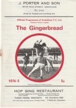 Grantham Town v Margate  22-Mar-1975