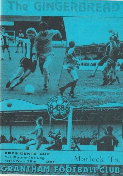 Grantham Town v Matlock Town 10-Nov-1984