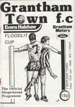Grantham Town v Matlock Town 12-Jan-1988