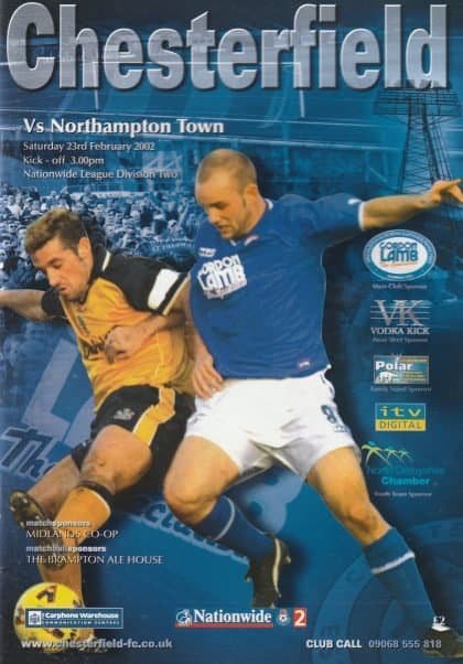 Chesterfield v Northampton Town 23-Feb-2002