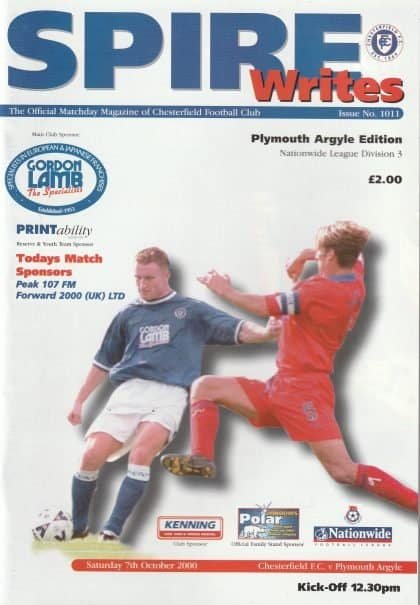 Chesterfield v Plymouth Argyle   07-Oct-2000