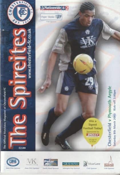 Chesterfield v Plymouth Argyle   08-Mar-2003