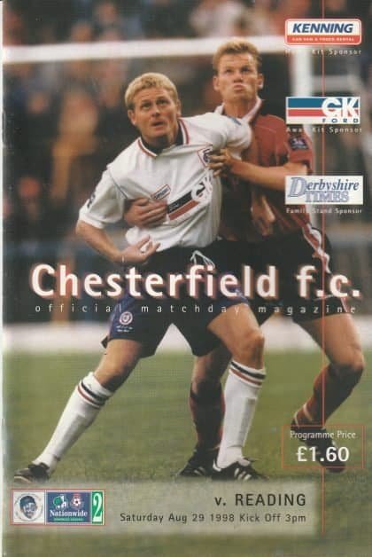 Chesterfield v Reading 29-Aug-1998