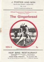 Grantham Town v Romford  30-Nov-1974