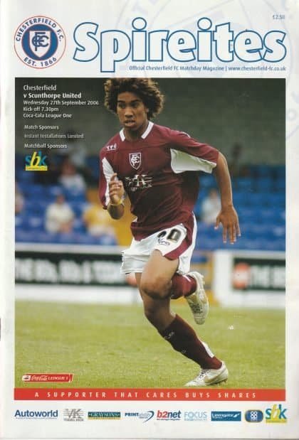 Chesterfield v Scunthorpe United 27-Sep-2006