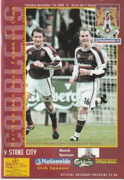 Northampton Town v Stoke City  07-Nov-2000