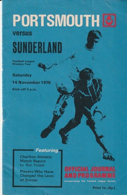 Portsmouth v Sunderland 14-Nov-1970
