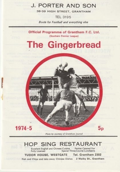 Grantham Town v Tonbridge 04-Jan-1975