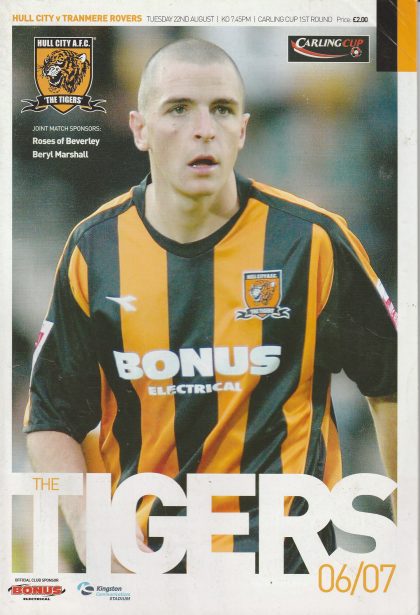 Hull City v Tranmere Rovers  22-Aug-2006