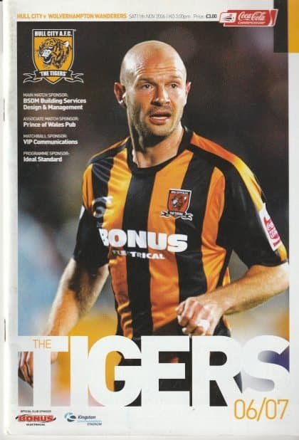 Hull City v Wolverhampton Wanderers  11-Nov-2006