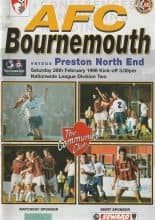 AFC Bournemouth v Preston North End   28-Feb-1998