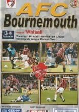 AFC Bournemouth v Walsall  14-Apr-1998