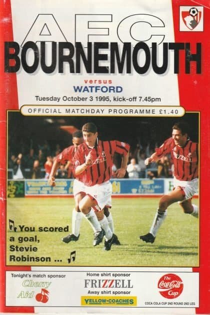 AFC Bournemouth v Watford  03-Oct-1995