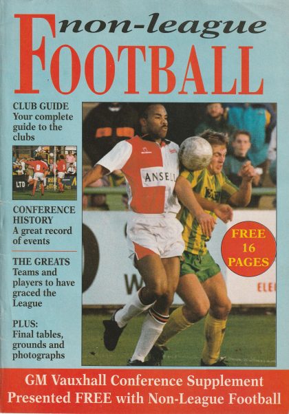 Non League Football GM Vauxhall Conference Supplement 1991-92