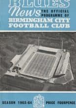 Birmingham City v West Ham United 07-Dec-1963