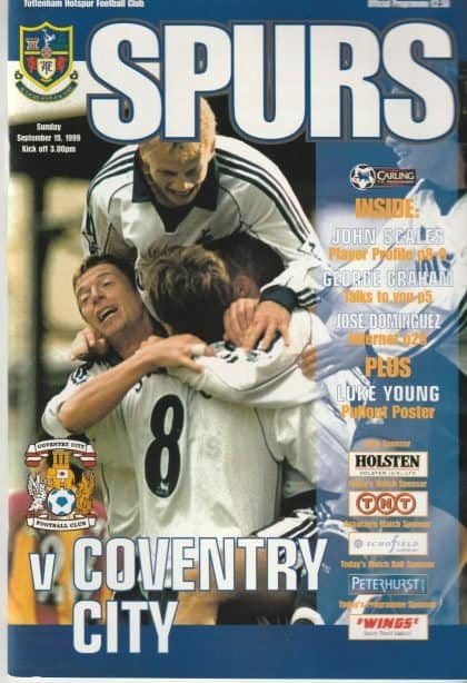 Tottenham Hotspur v Coventry City 19-Sep-1999