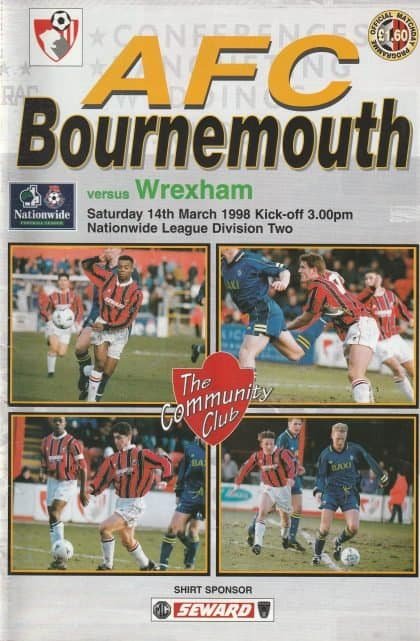 AFC Bournemouth v Wrexham  14-Mar-1998