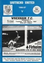 Southend United v Wrexham 17-Mar-1987