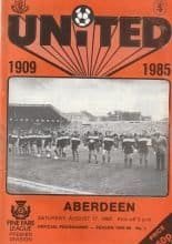 Dundee United v Aberdeen  17-Aug-1985