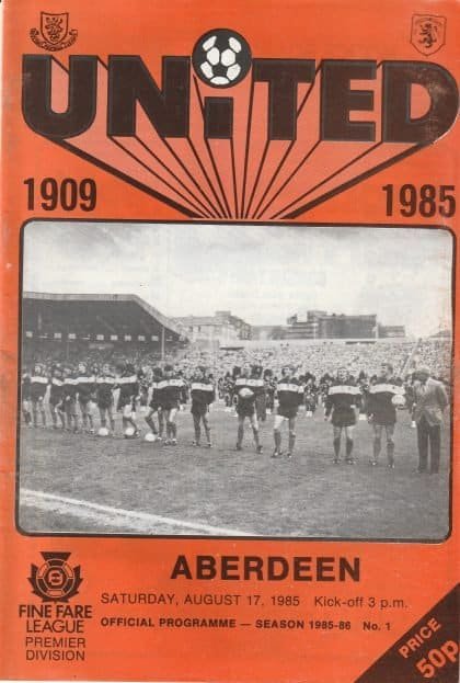 Dundee United v Aberdeen  17-Aug-1985