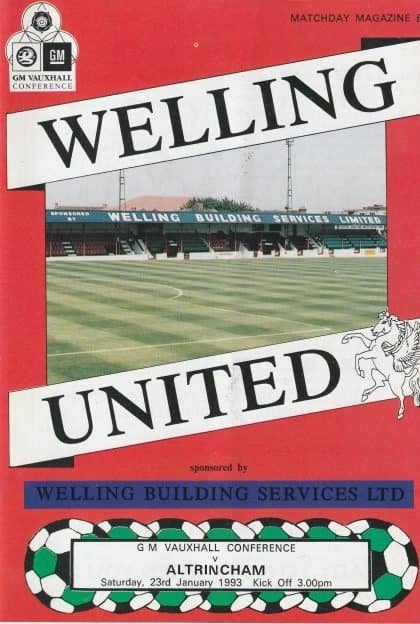 Welling United v Altrincham 23-Jan-1993