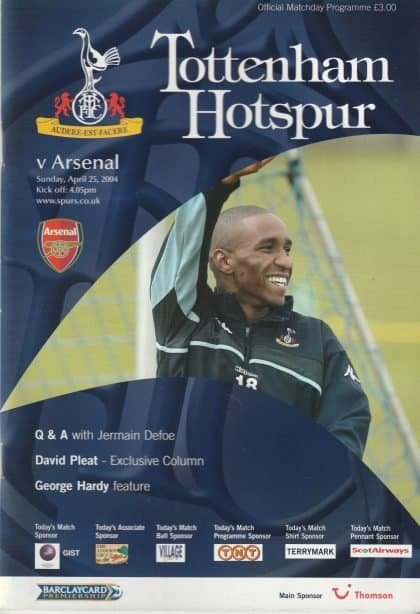 Tottenham Hotspur v Arsenal 25-Apr-2004
