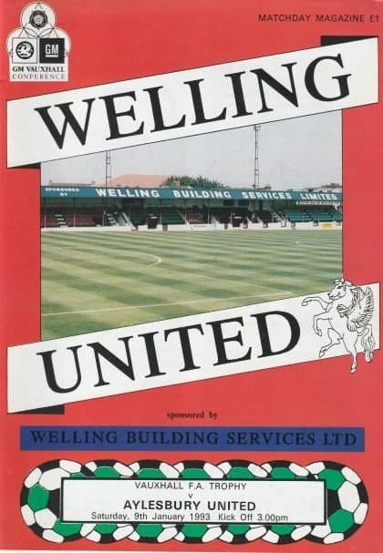 Welling United v Aylesbury United 09-Jan-1993