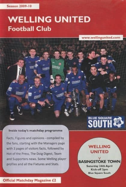 Welling United v Basingstoke Town 24-Apr-2010