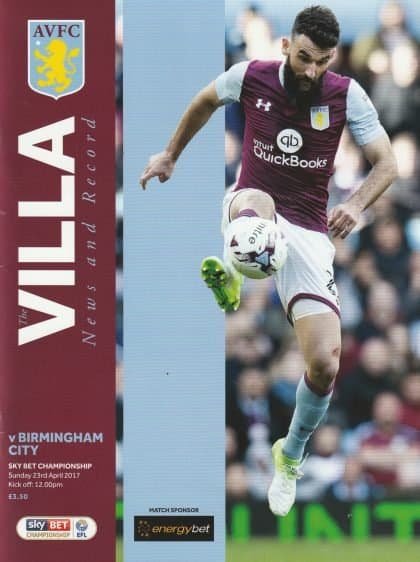 Aston Villa v Birmingham City  23-Apr-2017